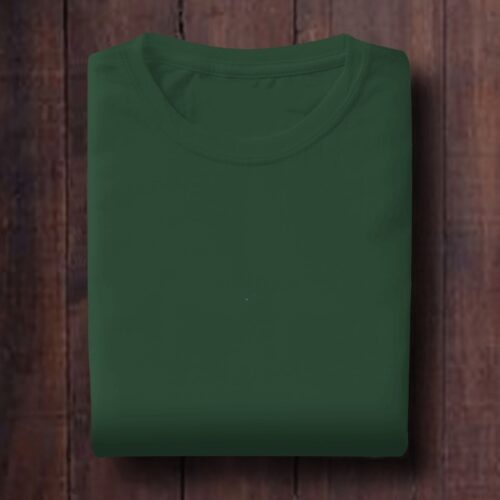 Regular Fit Plain Olive Green