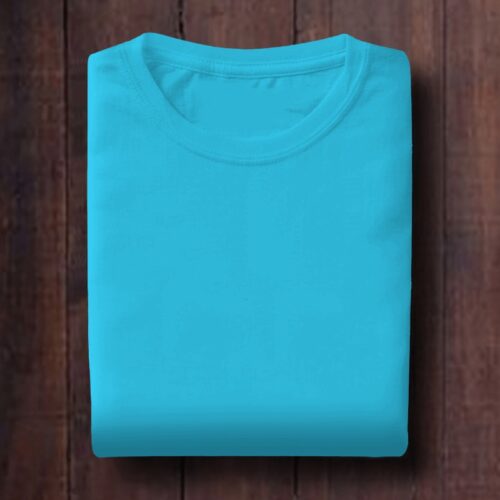 Regular Fit Plain Sky Blue