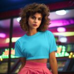 Crop Top Sky Blue