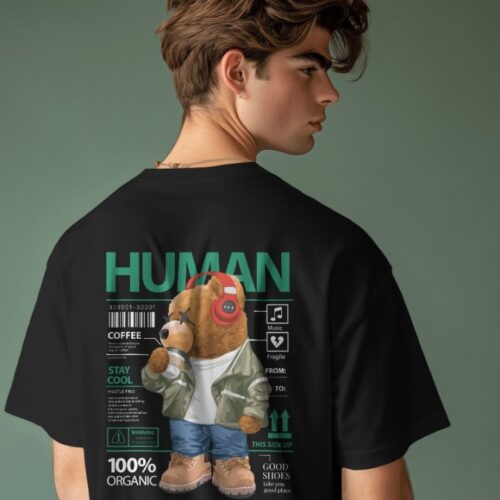 Human Back Printed