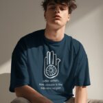 584-Non-Violence-Oversize-W-Navy-Blue