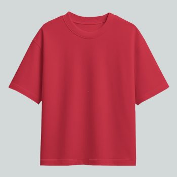 Unisex Oversize Plain Red