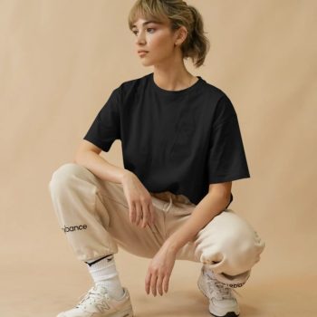 Unisex Oversize Premium Plain Black