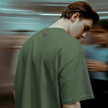 Unisex Oversize Premium Plain Forest Green