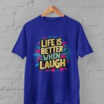 412-Life-is-better-when-laugh-Pink1