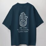 584-Non-Violence-Oversize-W-Navy-Blue