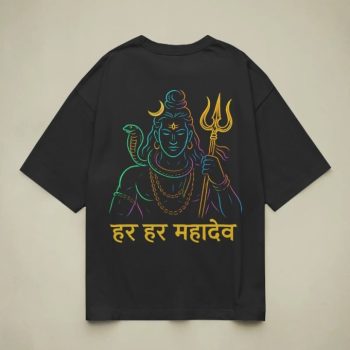 Har Har Mahadev Back Printed