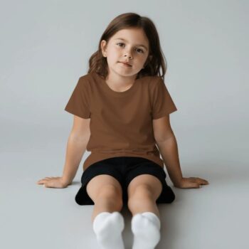 Kids Regular Fit Coffee Brown