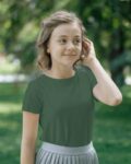 Kids-Plain-Olive-Green-B